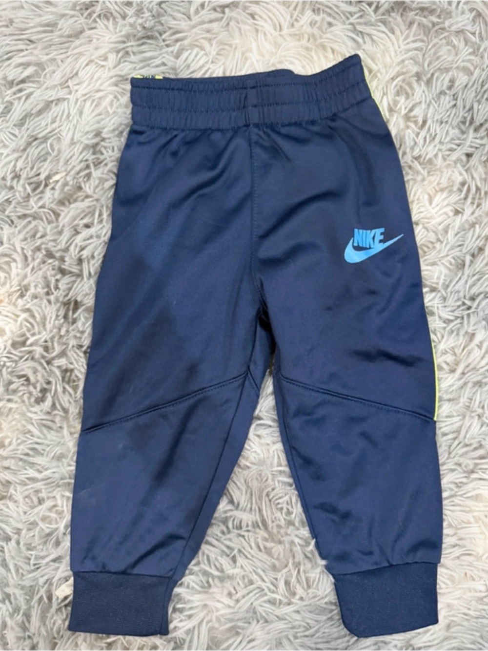Nike Kids Navy Jogger Pants with Blue Logo